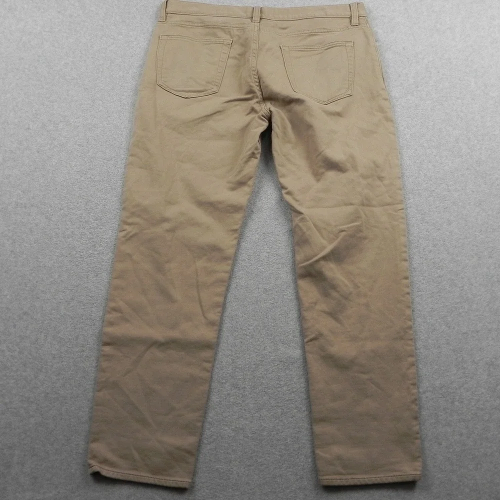 Banana Republic Traveler Pants Mens 35x30 Slim Fit Khaki Tan Chino Trousers
